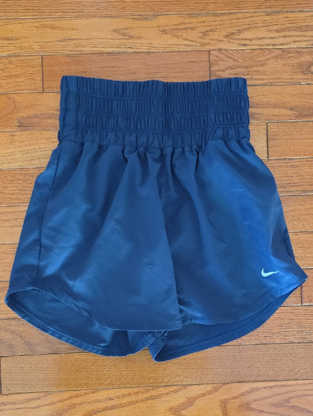 Navy Blue Nike Women's One Dri-FIT Ultra High-Rise shorts - XS